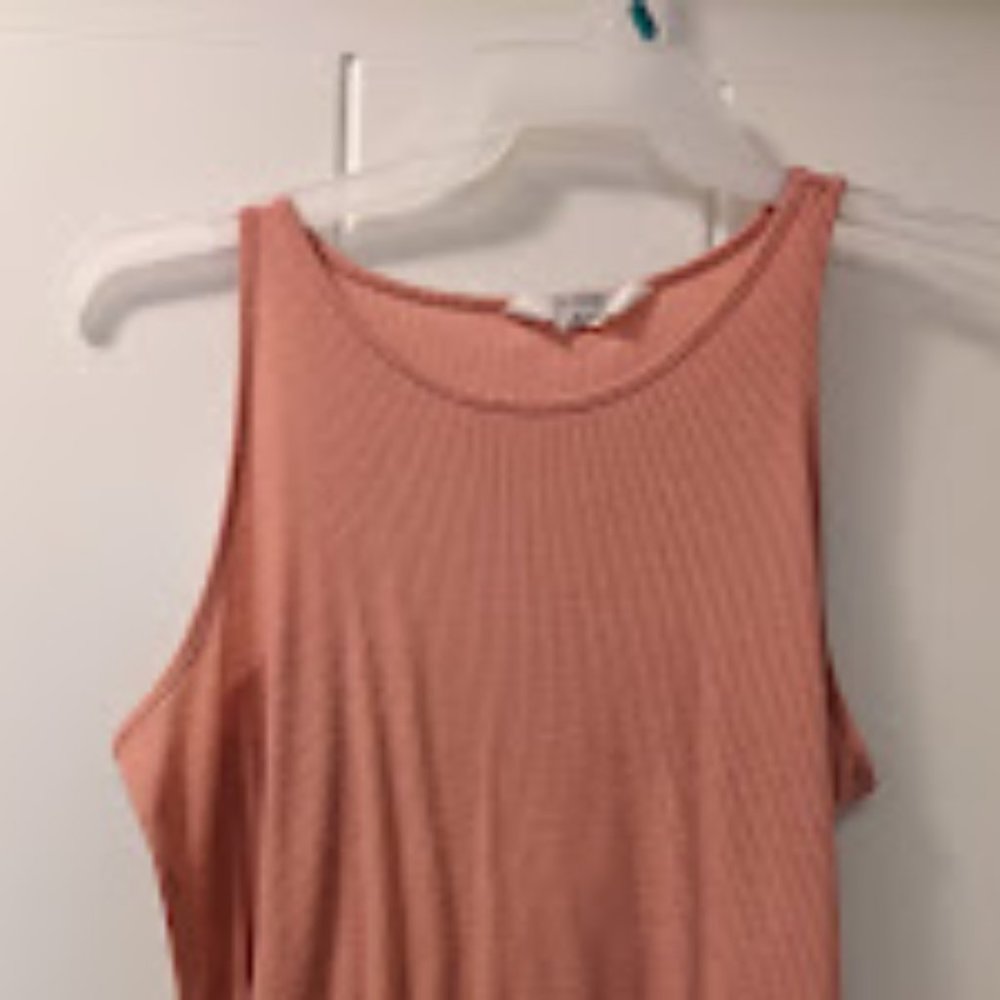 Danskin Ribbed Tank - Salmon